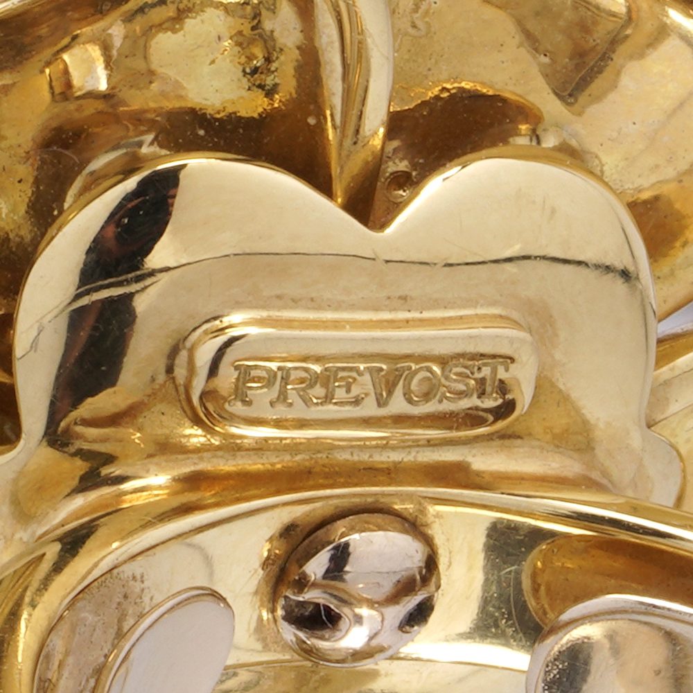 Catherine Prevost gold and diamond flower ring.