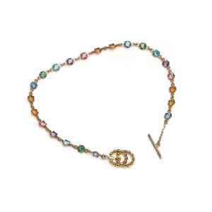 Gucci multi-gemstone bracelet in gold.