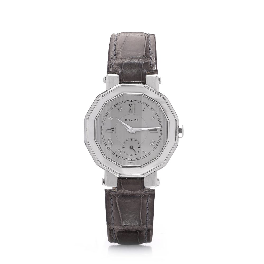 Graff GXXVI Quartz Watch in 18K White Gold, 35mm, 2015