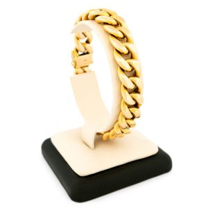 Vintage 18 Carat Yellow Gold Curb Link Bracelet