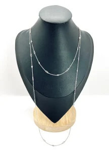 Antique Diamond Half Guard Trace Link Chain In Platinum