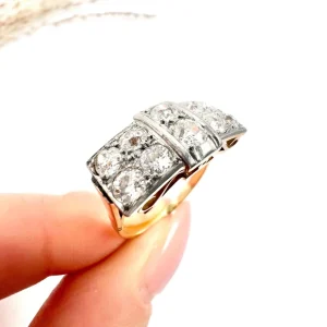 Art Deco diamond ring in gold