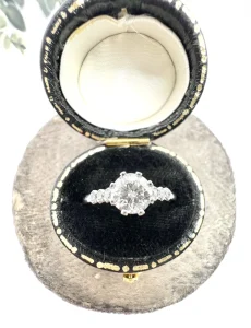 Vintage 0.75ct Diamond Solitaire Engagement Ring in Platinum