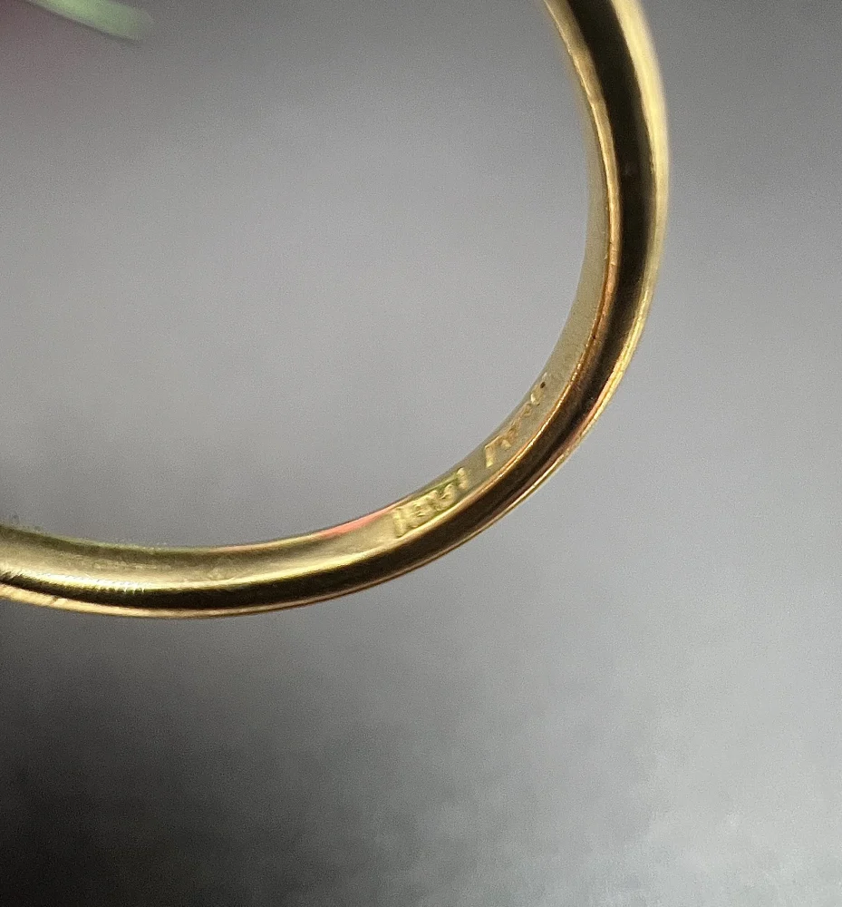 Antique sapphire and diamond ring in gold and platinum..