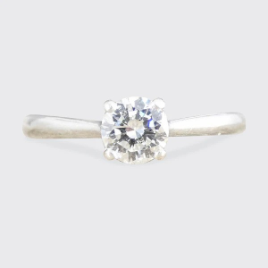 Diamond Solitaire Engagement Ring In Platinum